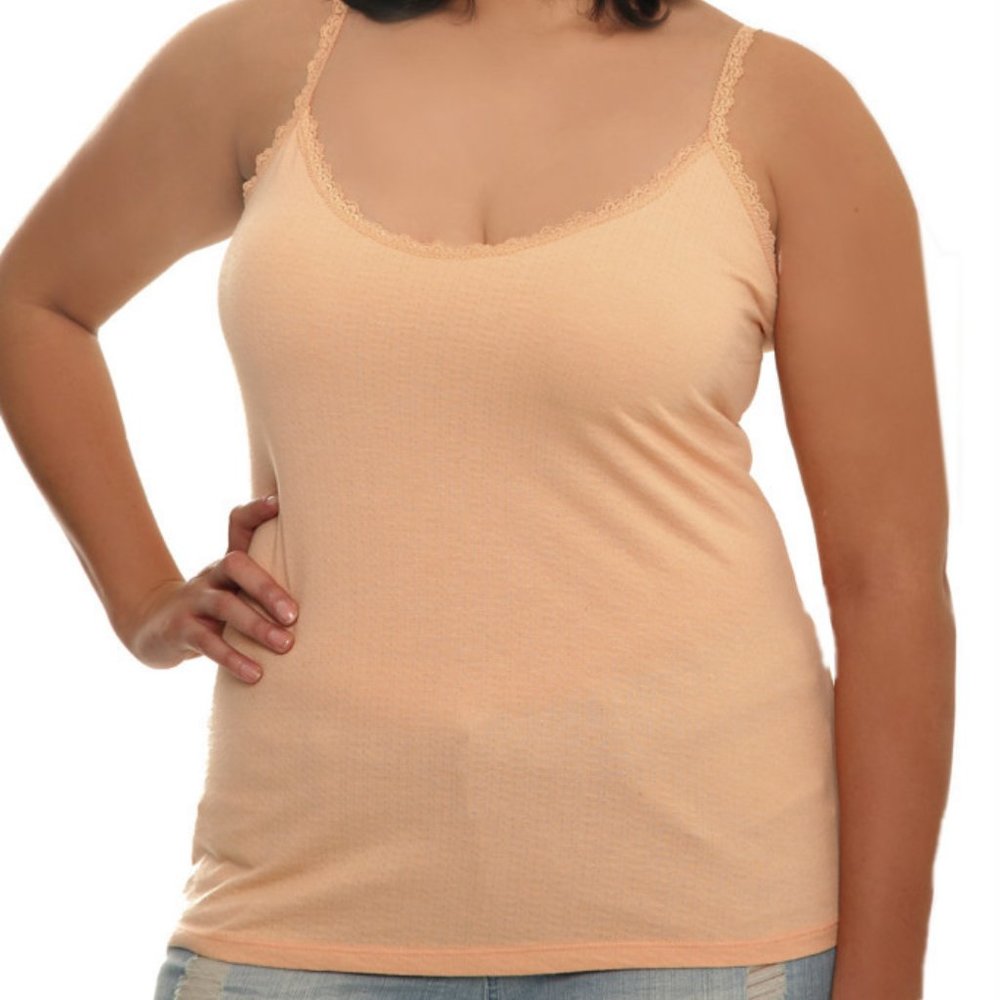 Torrid Peach Pointelle Cami Size 3